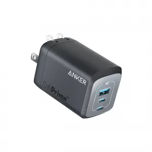 ANKER PRIME 100W GAN WALL CHARGER (3 PORTS) A2343 BLACK