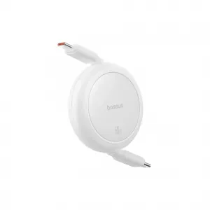 BASEUS FREE2PULL MINI CHARGING CABLE C-C 60W - MOON WHITE - PT OASE