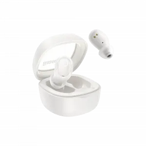 BASEUS BOWIE WM02+ PLUS 5.3 TWS TRUE WIRELESS BLUETOOTH EARPHONE HIFI CREAMY WHI