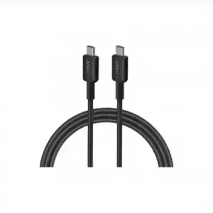 ANKER CABLE 322 USB-C TO USB-C 6FT BRAIDED - A81F6 BLACK