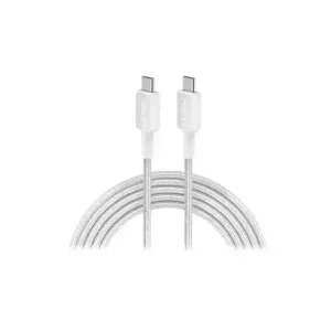 ANKER CABLE 322 USB-C TO USB-C 6FT BRAIDED - A81F6 WHITE